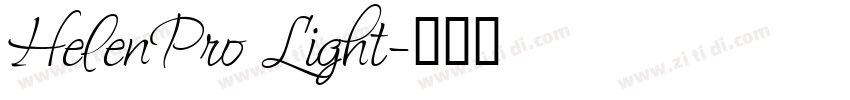 HelenPro Light字体转换